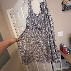 Old Navy Black and White Floral Mini Dress